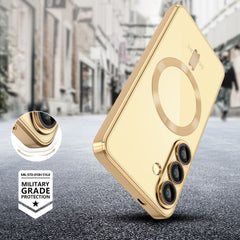 TECH-PROTECT MAGFLEX MAGSAFE GALAXY S25 EDGE SCHIMMERND GOLD HÜLLE