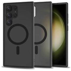 HÜLLE FÜR GALAXY S23 ULTRA HEYCASE MAGSAFE MATTE SCHWARZ