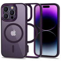HÜLLE FÜR IPHONE 14 PRO MAGSAFE HEYCASE DEEP PURPLE/TRANSPARENT