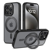 HÜLLE FÜR IPHONE 16 PRO MAX TECH-PROTECT MAGRING MAGSAFE MATTE SCHWARZ