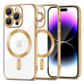 HÜLLE FÜR IPHONE 15 PRO MAGSAFE HEYCASE MAGSHINE PRO GOLD