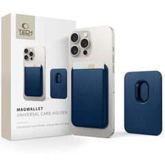 TECH-PROTECT MAGWALLET MAGSAFE UNIVERSAL MAGNETISCHER KARTENHALTER NAVY BLAU