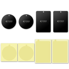 MAGNETISCHE PLATTEN TECH-PROTECT METALPLATE MAGNETISCHE AUTOHALTERUNG 4-PAK SCHWARZ