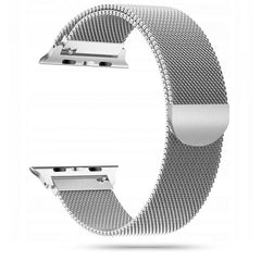REMEN DOOP MILANESEBAND APPLE WATCH 6 / 7 / 8 / 9 / 10 / SE / ULTRA 1 / 2 (44 / 45 / 46 / 49 MM) SILBER