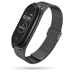 REMEN FÜR XIAOMI MI BAND 5 / 6 / 6 NFC DOOP MILANESER LOOP SCHWARZ