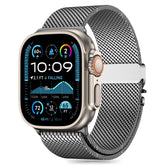 TECH-PROTECT MILANO ARMBAND FÜR APPLE WATCH 6 / 7 / 8 / 9 / 10 / SE / ULTRA 1 / 2 (44 / 45 / 46 / 49 MM) SILBER