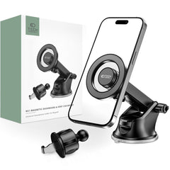 TECH-PROTECT N51 MAGNETISCHER MAGSAFE AUTOHALTER FÜR DASHBOARD & BELÜFTUNG SCHWARZ