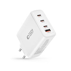 NETZLADEGERÄT FÜR HANDY UND TABLET TECH-PROTECT NC100W-GAN 4-PORT NETZLADEGERÄT PD100W/QC3.0 WEISS