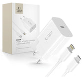 TECH-PROTECT NC20W 1-PORT NETZLADEGERÄT PD20W + LIGHTNING-KABEL WEISS