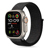 TECH-PROTECT NYLON ARM BAND APPLE WATCH 6 / 7 / 8 / 9 / 10 / SE / ULTRA 1 / 2 (44 / 45 / 46 / 49 MM) SCHWARZ