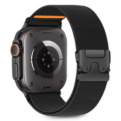 TECH-PROTECT NYLON SCHLIESSER APPLE WATCH 6 / 7 / 8 / 9 / 10 / SE / ULTRA 1 / 2 (44 / 45 / 46 / 49 MM) SCHWARZ