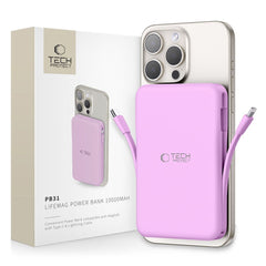 TECH-PROTECT PB31 LIFEMAG MAGSAFE POWERBANK 10000MAH LAVENDEL