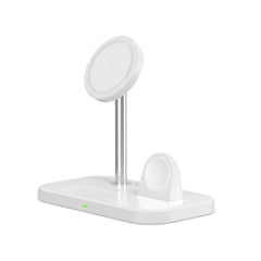 DRAHTLOSES LADEN 3IN1TECH-PROTECT QI15W-A22 MAGNETISCHER MAGSAFE WIRELESS CHARGER WEISS