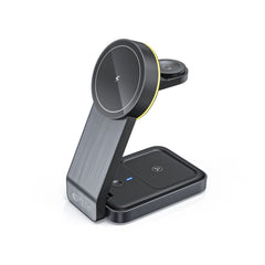 DRAHTLOSES LADEN 3IN1 QI15W-A28 MAGNETISCHER MAGSAFE WIRELESS CHARGER SCHWARZ