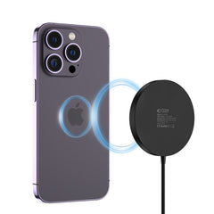 DRAHTLOSES LADEGERÄT TECH-PROTECT QI15W-A30 MAGNETISCHER MAGSAFE WIRELESS CHARGER SCHWARZ