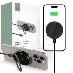 DRAHTLOSES LADGERÄT TECH-PROTECT QI15W-A33 MAGNETISCHER MAGSAFE WIRELESS CHARGER SCHWARZ