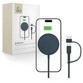 DRAHTLOSES LADEN TECH-PROTECT QI15W-A44 MAGNETISCHER MAGSAFE WIRELESS CHARGER NAVY BLAU