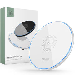 DRAHTLOSES LADGERÄT TECH-PROTECT QI15W-C1 WIRELESS CHARGER 15W WEISS