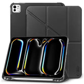 HÜLLE / COVER FÜR IPAD PRO 13 7 / 2024 TECH-PROTECT SC PEN ORIGAMI SCHWARZ