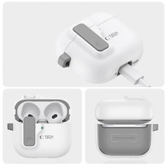 TECH-PROTECT SLIM HOOK HÜLLE FÜR APPLE AIRPODS 4 WEISS