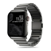 TECH-PROTECT STEELBAND ARMBAND FÜR APPLE WATCH 6 / 7 / 8 / 9 / 10 / SE / ULTRA 1 / 2 (44 / 45 / 46 / 49 MM) SCHWARZ