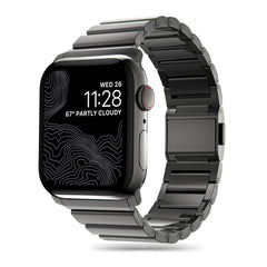 TECH-PROTECT STEELBAND ARMBAND FÜR APPLE WATCH 6 / 7 / 8 / 9 / 10 / SE / ULTRA 1 / 2 (44 / 45 / 46 / 49 MM) SCHWARZ