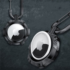 PUZDRO TECH-PROTECT TPUCARBON APPLE AIRTAG SCHWARZ