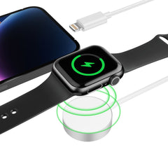 LADENDE FÜR APPLE WATCH TECH-PROTECT ULTRABOOST 2IN1 MAGNETISCHES LADENKABEL & LIGHTNING 150CM WEISS