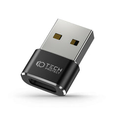 ADAPTIERTECHNIK TECH-PROTECT ULTRABOOST ADAPTER USB AUF TYPE-C SCHWARZ