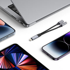 KABEL TECH-PROTECT ULTRABOOST KABELADAPTER LIGHTNING AUF MINI JACK 3,5MM & LIGHTNING SCHWARZ