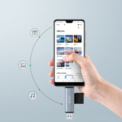 KARTENLESER TECH-PROTECT ULTRABOOST KARTENLESER SD & MICRO SD GRAU