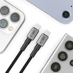 TECH-PROTECT ULTRABOOST DNA TYPE-C KABEL PD100W/5A 300CM EISENGRAU