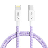 TECH-PROTECT ULTRABOOST LITE LIGHTNING-KABEL PD27W/3A 100CM MAUVE