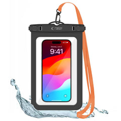 WASSERDICHTE HÜLLE TECH-PROTECT UWC9 UNIVERSAL WASSERDICHTE HÜLLE 8,9 ZOLL SCHWARZ/ORANGE