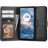TECH-PROTECT WALLET BUCH HÜLLE FÜR MOTOROLA MOTO G24 / G24 POWER / G04 SCHWARZ
