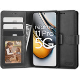 TECH-PROTECT WALLET BUCHDECKEL FÜR REALME 11 PRO 5G / 11 PRO+ PLUS 5G SCHWARZ