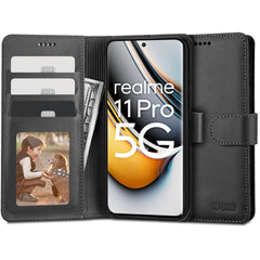 TECH-PROTECT WALLET BUCHDECKEL FÜR REALME 11 PRO 5G / 11 PRO+ PLUS 5G SCHWARZ