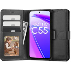 TECH-PROTECT HÜLLE WALLET REALME C55 SCHWARZ