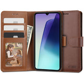 TECH-PROTECT HÜLLE WALLET XIAOMI REDMI 14C / POCO C75 BRAUN