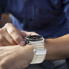 TECH-PROTECT WEAVE PRO ARMBAND FÜR SAMSUNG GALAXY WATCH ULTRA (47 MM) CRAYON WEISS