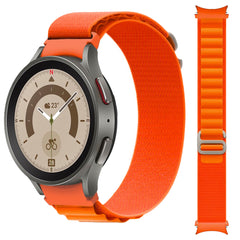 HEBEBAND NYLON FÜR SAMSUNG GALAXY WATCH 4 / 5 / 5 PRO / 6 / 7 / FE ORANGE