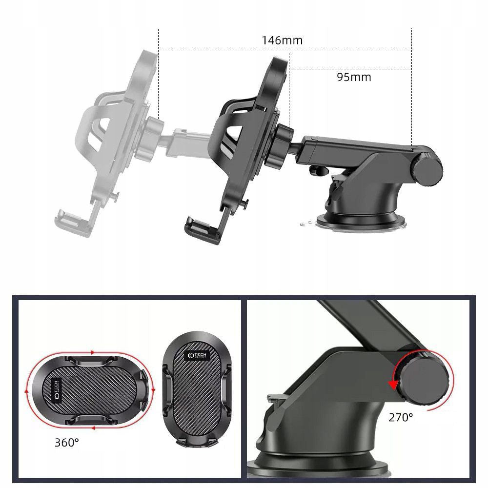 TECH-PROTECT UNIVERSALER HANDYHALTER FÜR AUTO SCHWARZ