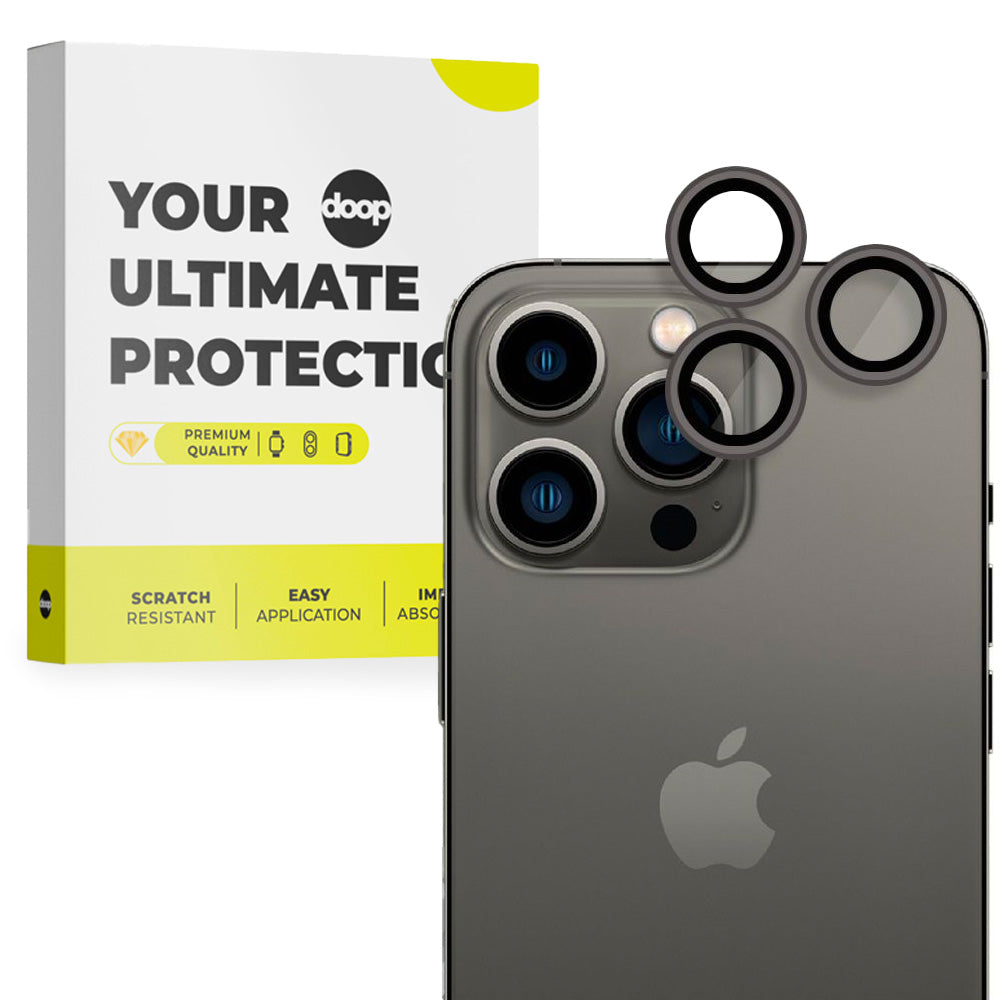 SCHUTZ FÜR DIE KAMERA DOOP CAMRING IPHONE 15 PRO / 15 PRO MAX SCHWARZ