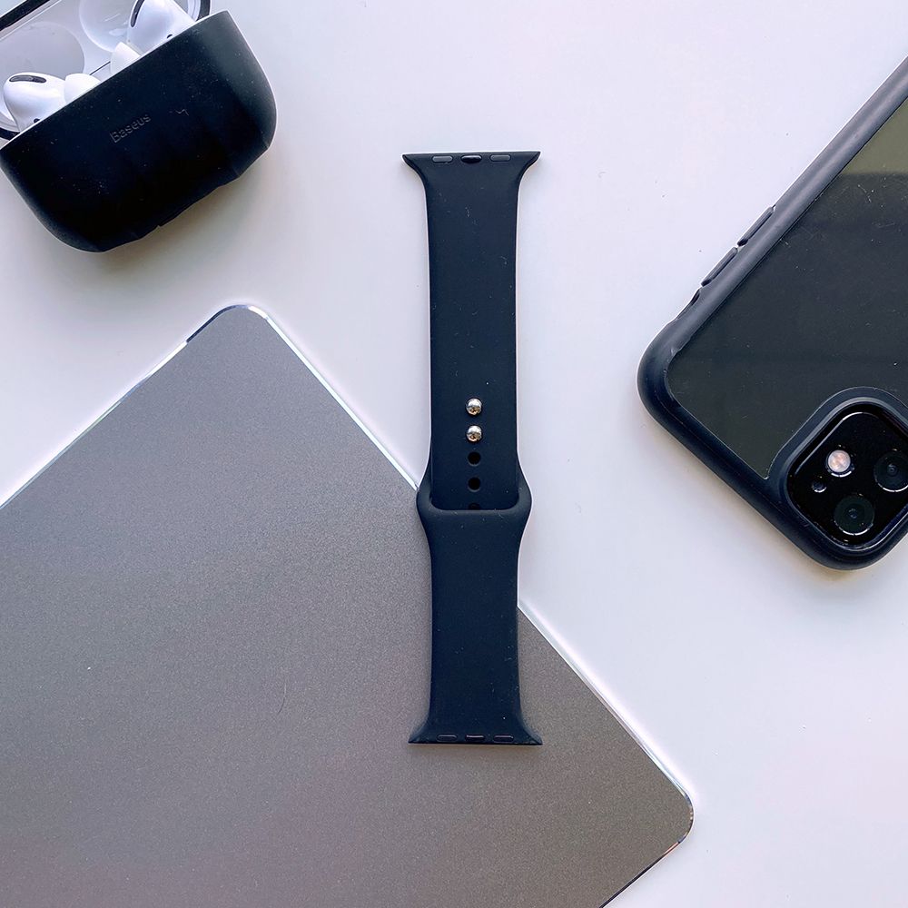 REMEN DOOP ICONBAND APPLE WATCH 4 / 5 / 6 / 7 / 8 / 9 / SE (38 / 40 / 41 MM) SCHWARZ