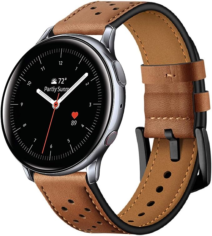 HEBEBAND HEYBAND LEDER SAMSUNG GALAXY WATCH 4 / 5 / 5 PRO / 6 / 7 / FE BRAUN
