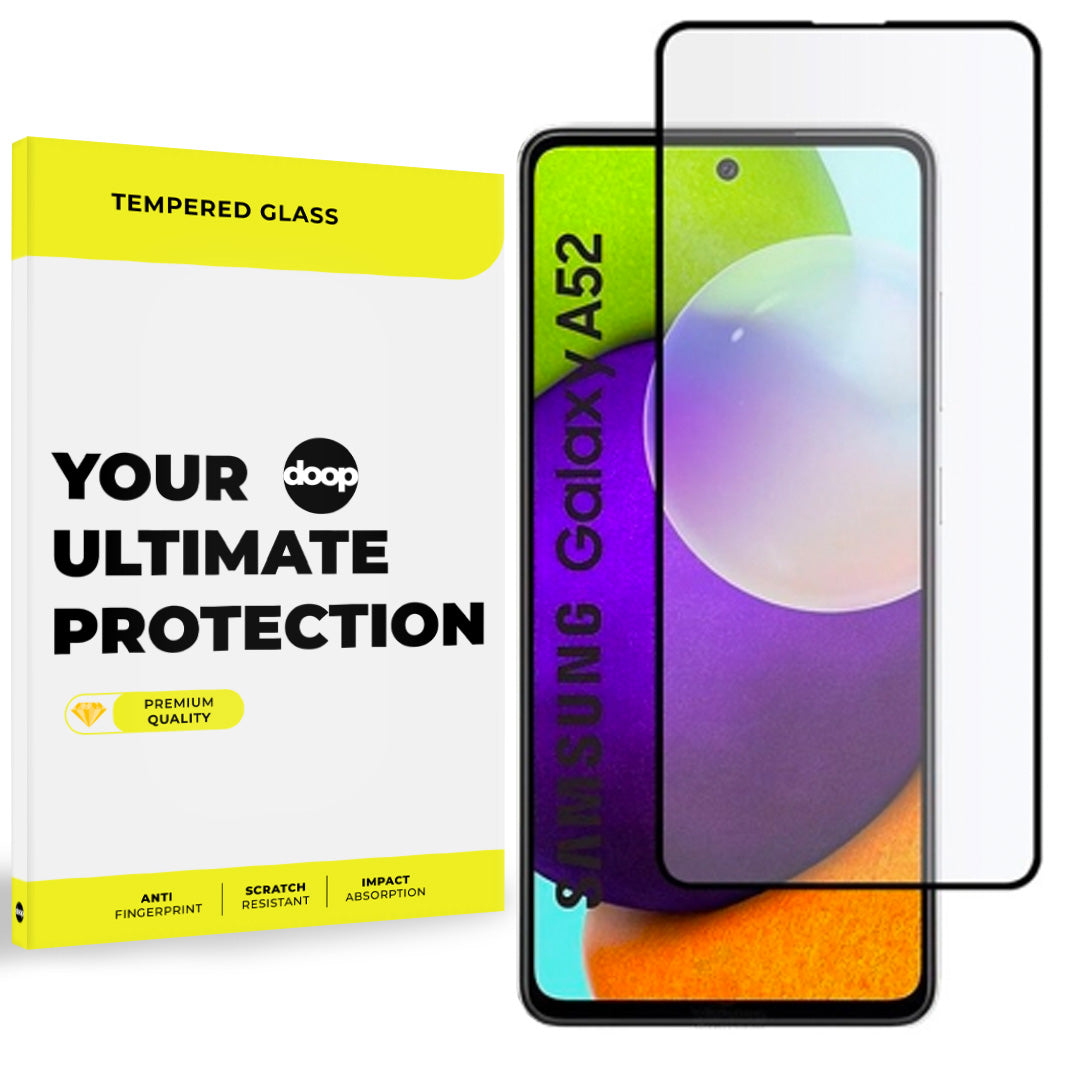 Gehärtetes Glas DOOP GLASS GALAXY A52 / A52S SCHWARZ