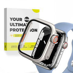 360° SCHUTZHÜLLE FÜR APPLE WATCH 45 MM DOOP DEFENSE 360GUARD TITAN/ORANGE