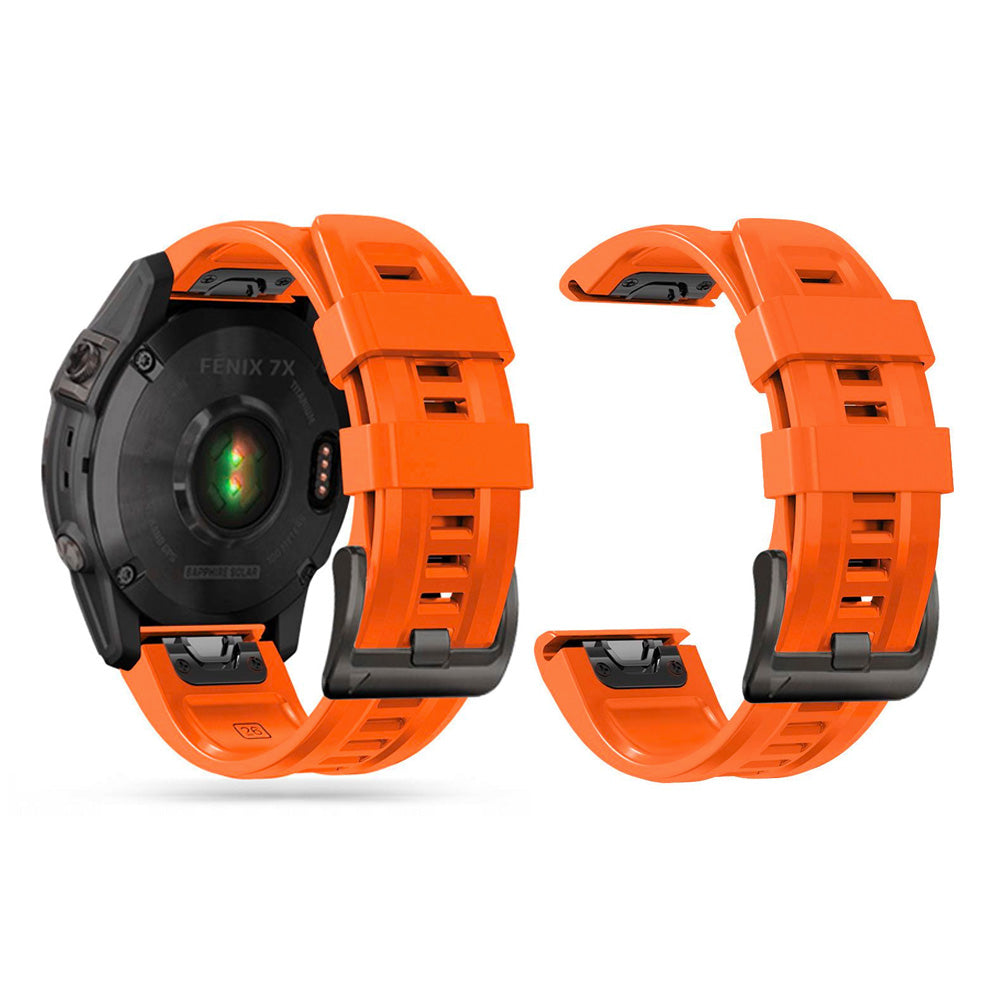 SILIKONARMBAND FÜR GARMIN 22MM FENIX 5 / 6 / 6 PRO / 7 DOOP EXPLORER 22MM ORANGE