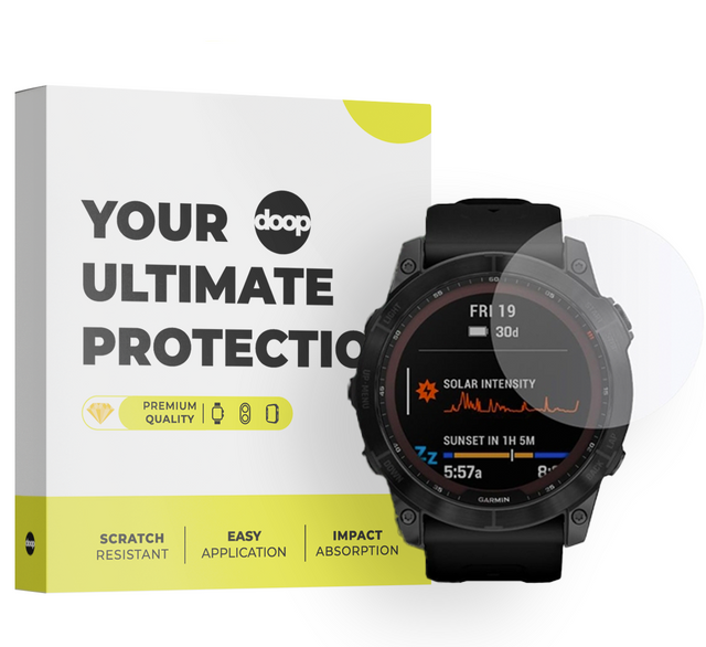 Gehärtetes Glas für Garmin Fenix 7X Doop Glass Klar