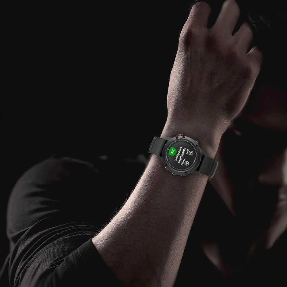 METALLARMBAND FÜR GARMIN 22MM FENIX 5 / 6 / 6 PRO / 7 DOOP STAHLBAND GARMIN SCHWARZ